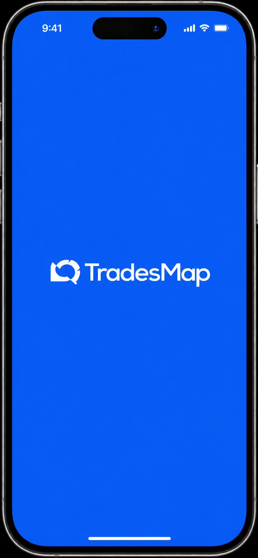TradesMap mobile app splash screen